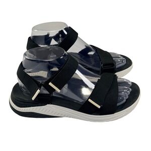 Dansko Racquel Sport Hiking Sandals Womens 37/6.5-7 Black Webbing Strappy Water